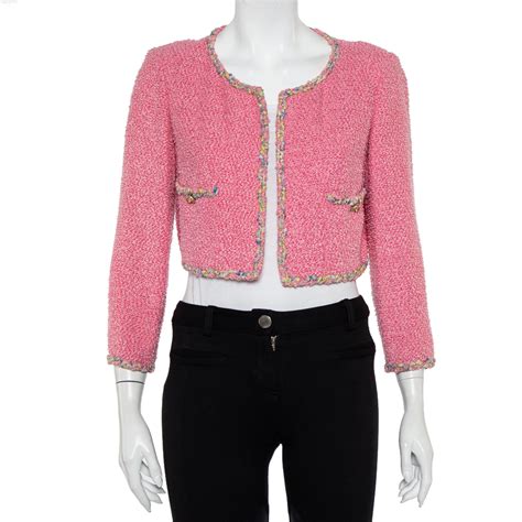 chanel tweed coat ebay|Chanel cropped tweed jacket.